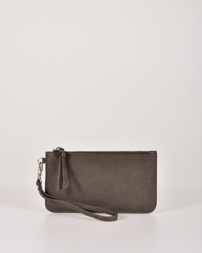 Abril Soft Leather Wristlet Purse