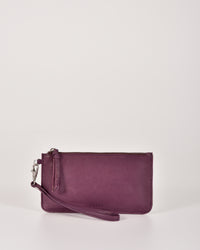 Abril Soft Leather Wristlet Purse