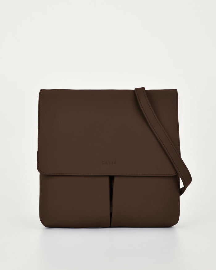 Ava Leather Flap over Crossbody Bag