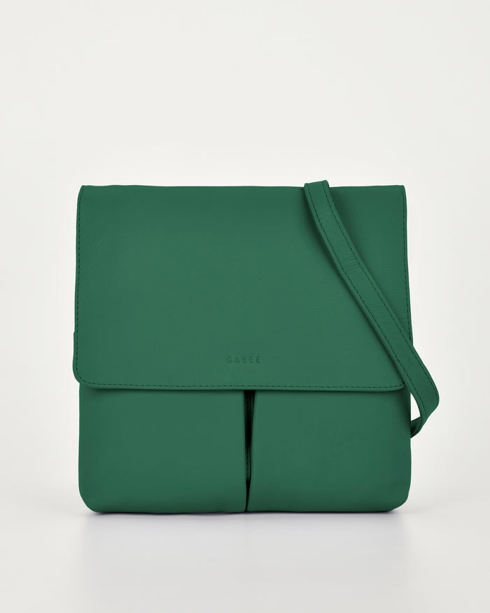 Ava Leather Flap over Crossbody Bag