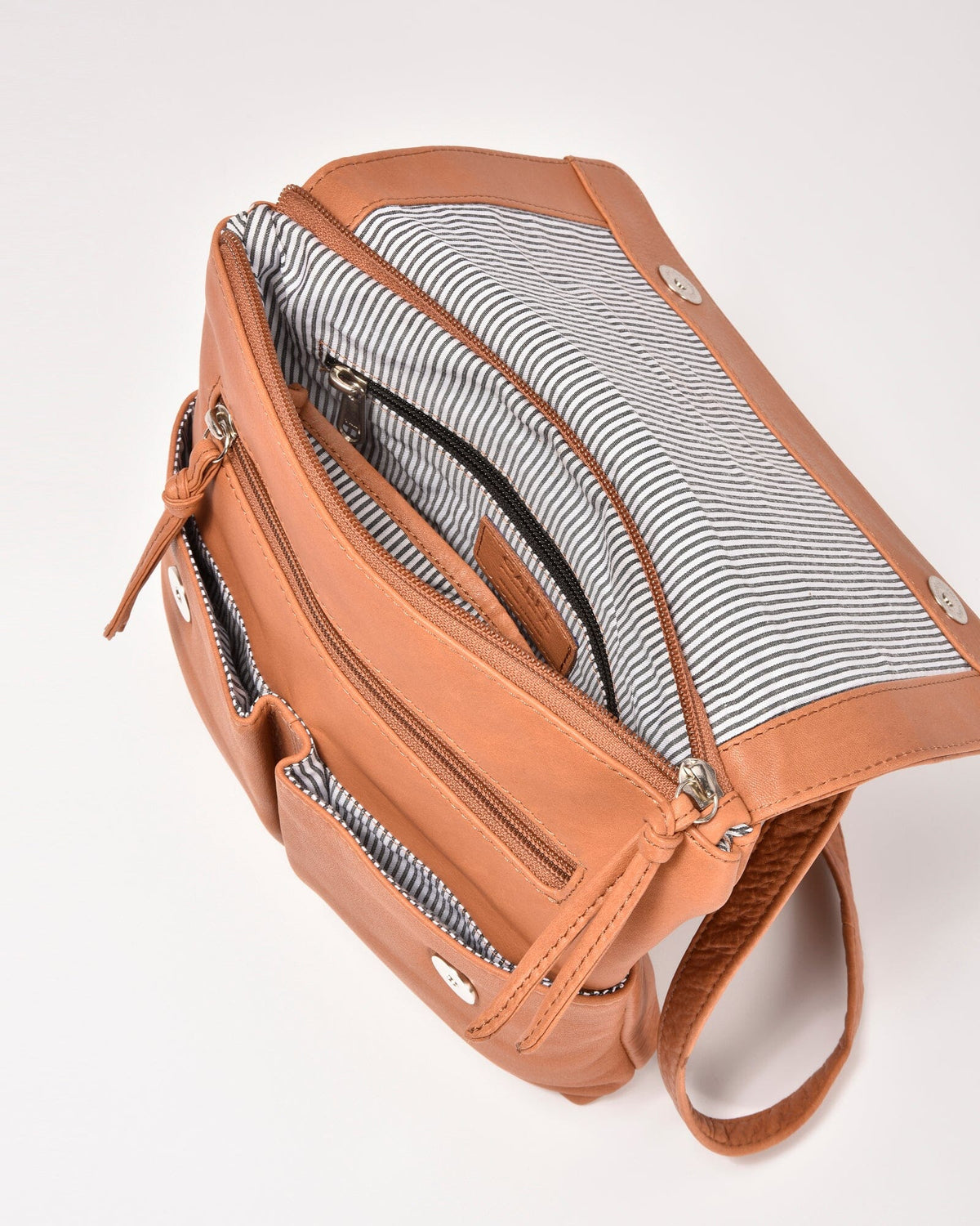 Ava Leather Flap over Crossbody Bag