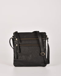 Barton Zipped Shoulder Leather Bag