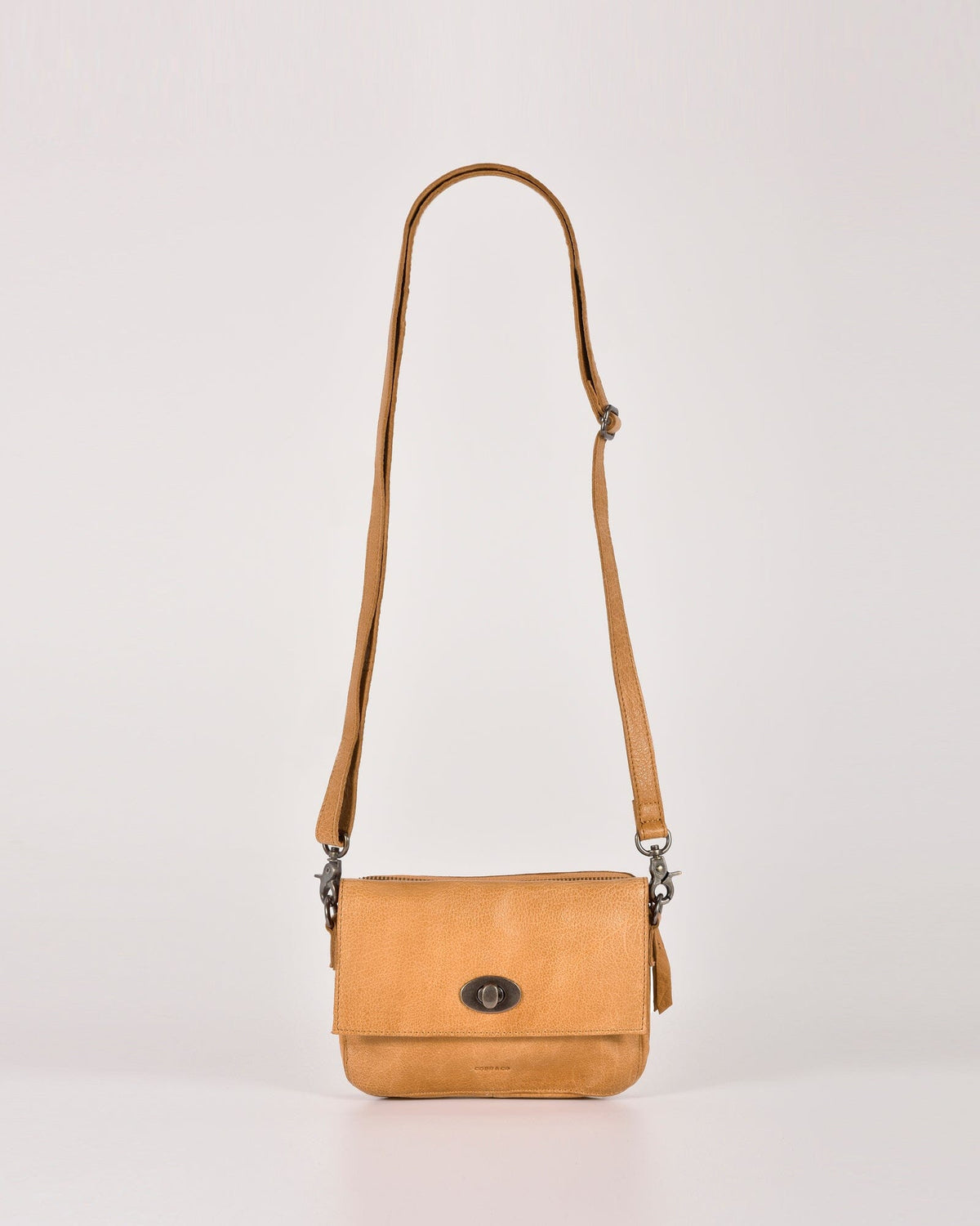 Darwin Leather Crossbody Bag with Turnlock