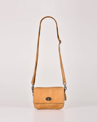 Darwin Leather Crossbody Bag with Turnlock