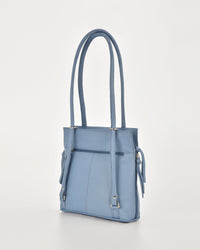 Ellie Leather 2 in 1 Convertible Shoulder Bag / Backpack