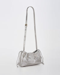Halley Metallic Drawstring Crossbody