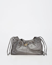 Halley Metallic Drawstring Crossbody