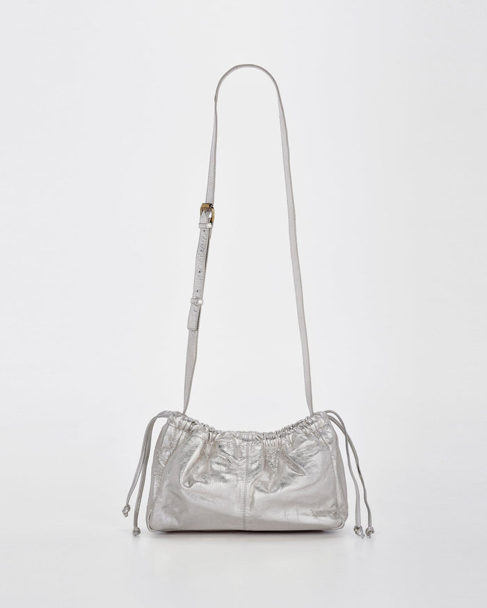 Halley Metallic Drawstring Crossbody