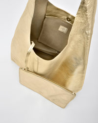 Lynx Metallic Hobo With Pouch