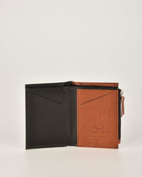 Ridley RFID Leather Card Holder & Zipped Coin Pocket