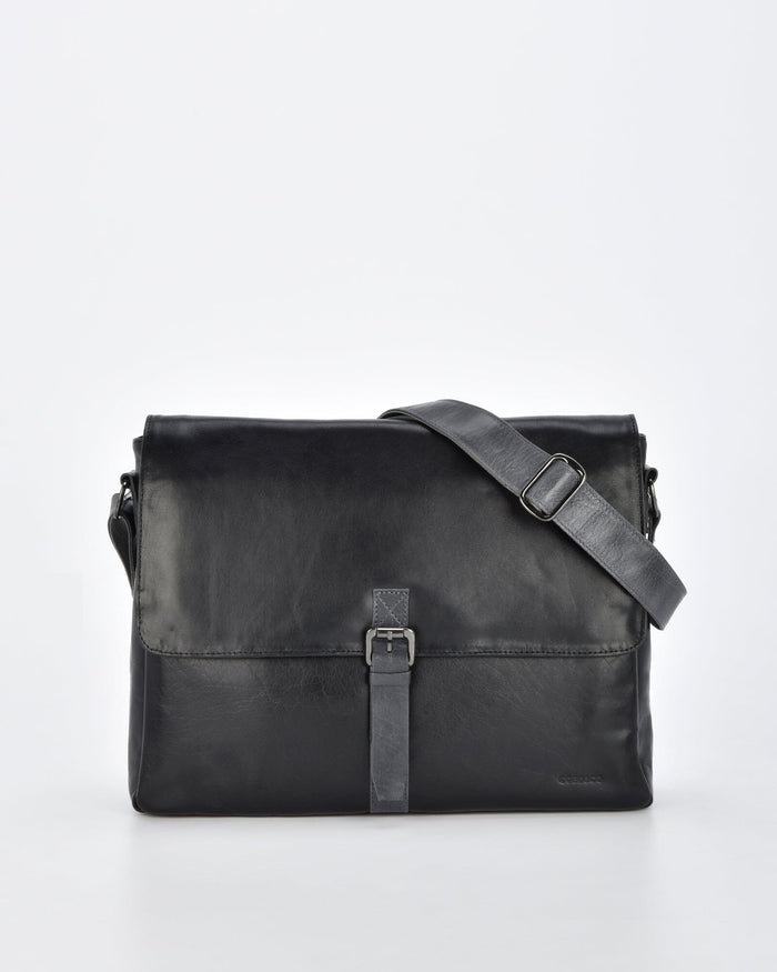 Windsor RFID Leather Business Satchel