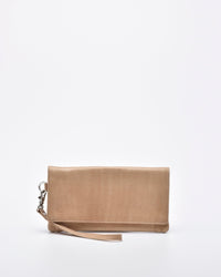 Wodonga Soft Leather Fold Over Wallet With Wristlet