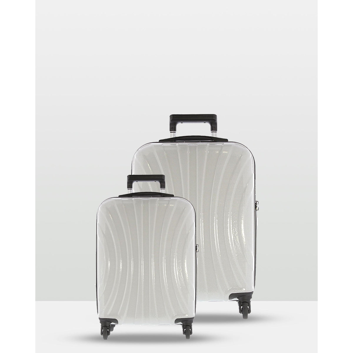 Adelaide Luggage 2 Piece Hardside Spinner-White