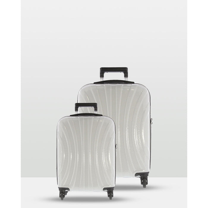 Adelaide Luggage 2 Piece Hardside Spinner-White