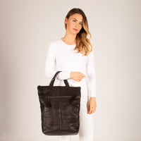 Belmont Sleek Leather Backpack