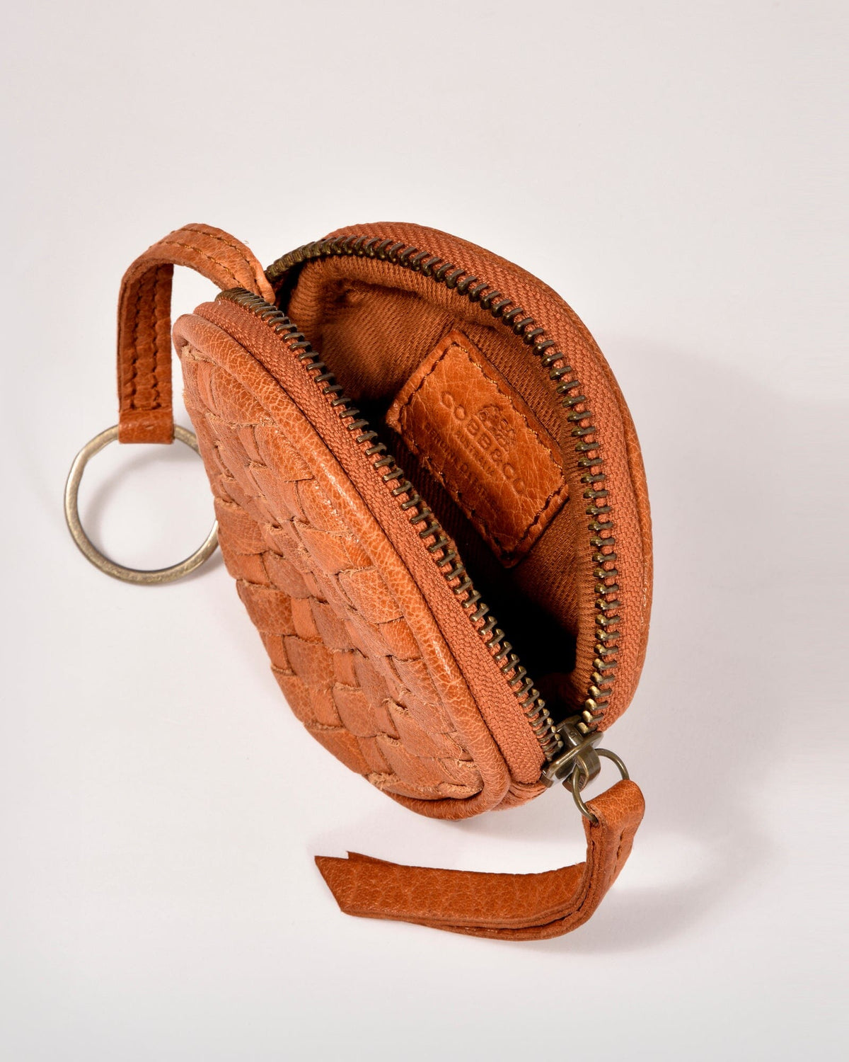Creswell Leather Woven Coin Purse