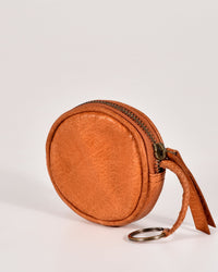 Creswell Leather Woven Coin Purse