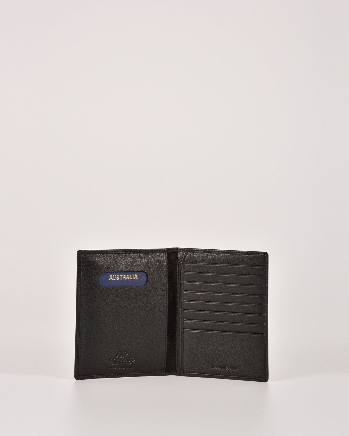 Davey Leather RFID Passport Card Holder