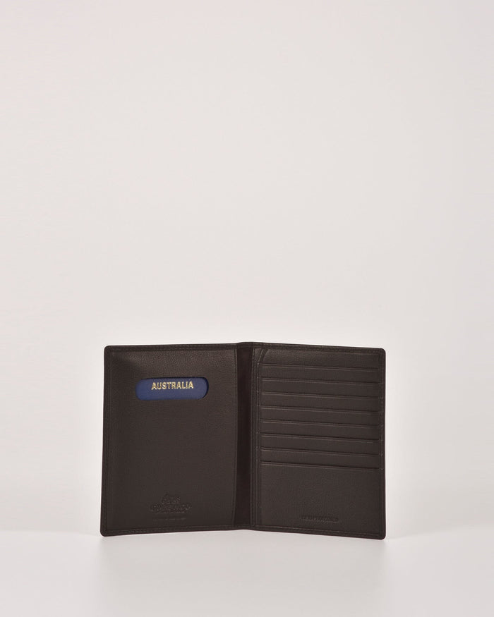 Davey Leather RFID Passport Card Holder