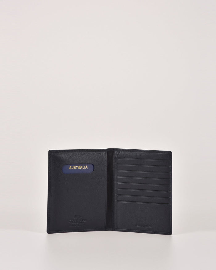Davey Leather RFID Passport Card Holder