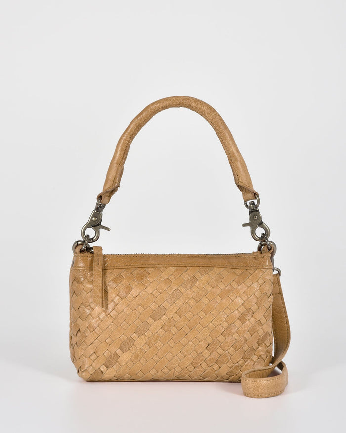 Durack Woven Leather Shoulder/Crossbody Bag