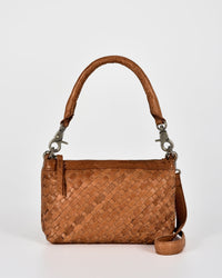 Durack Woven Leather Shoulder/Crossbody Bag