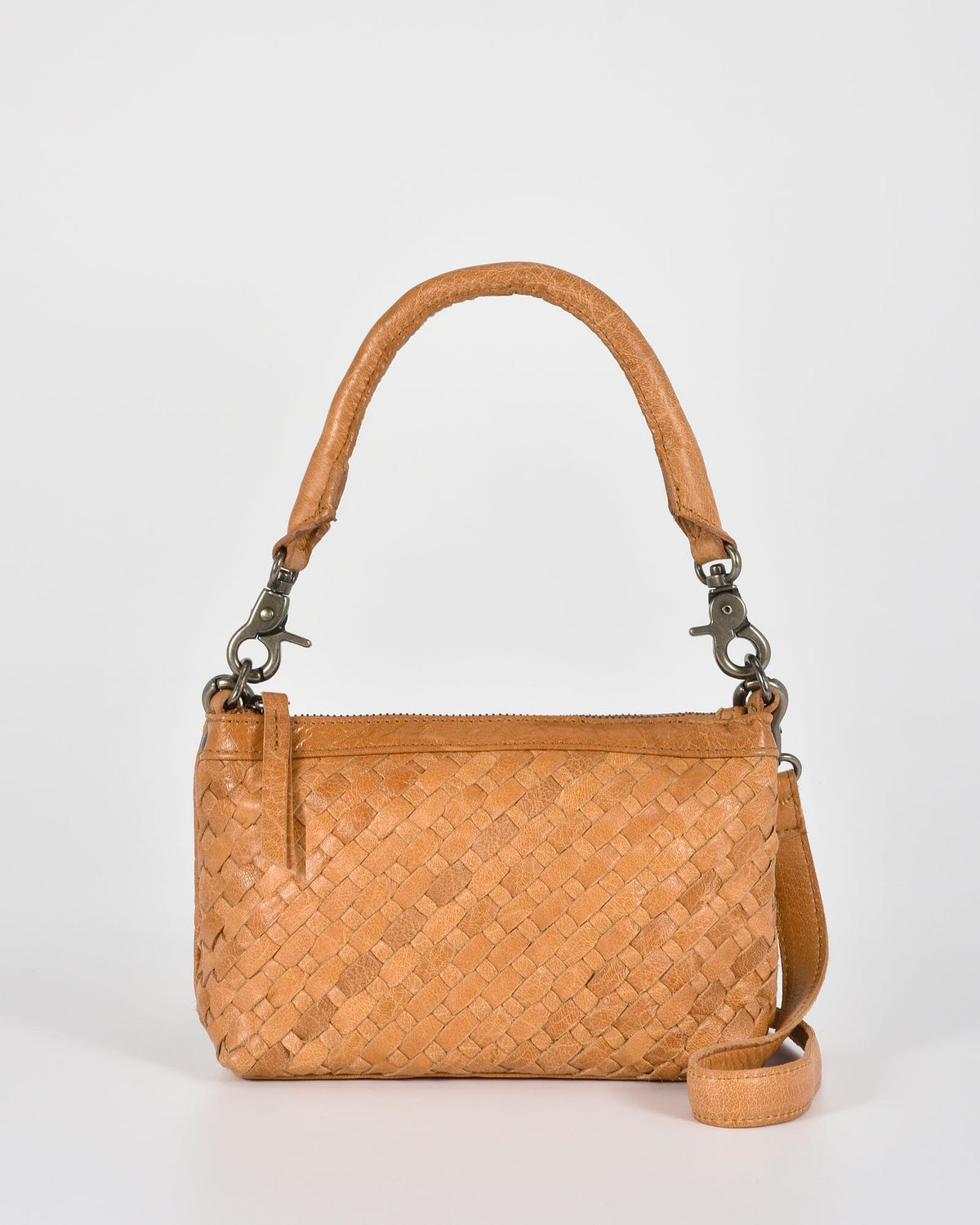 Durack Woven Leather Shoulder/Crossbody Bag