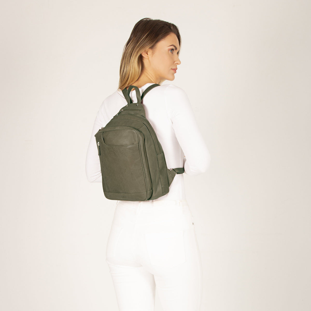Emma Mini Leather Backpack