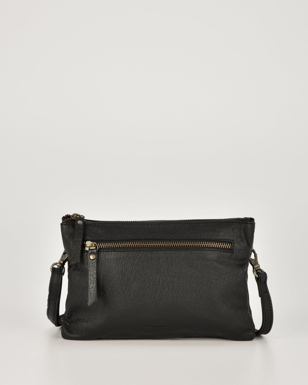 Hervey Leather Double Pouch Crossbody