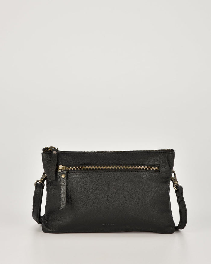 Hervey Leather Double Pouch Crossbody