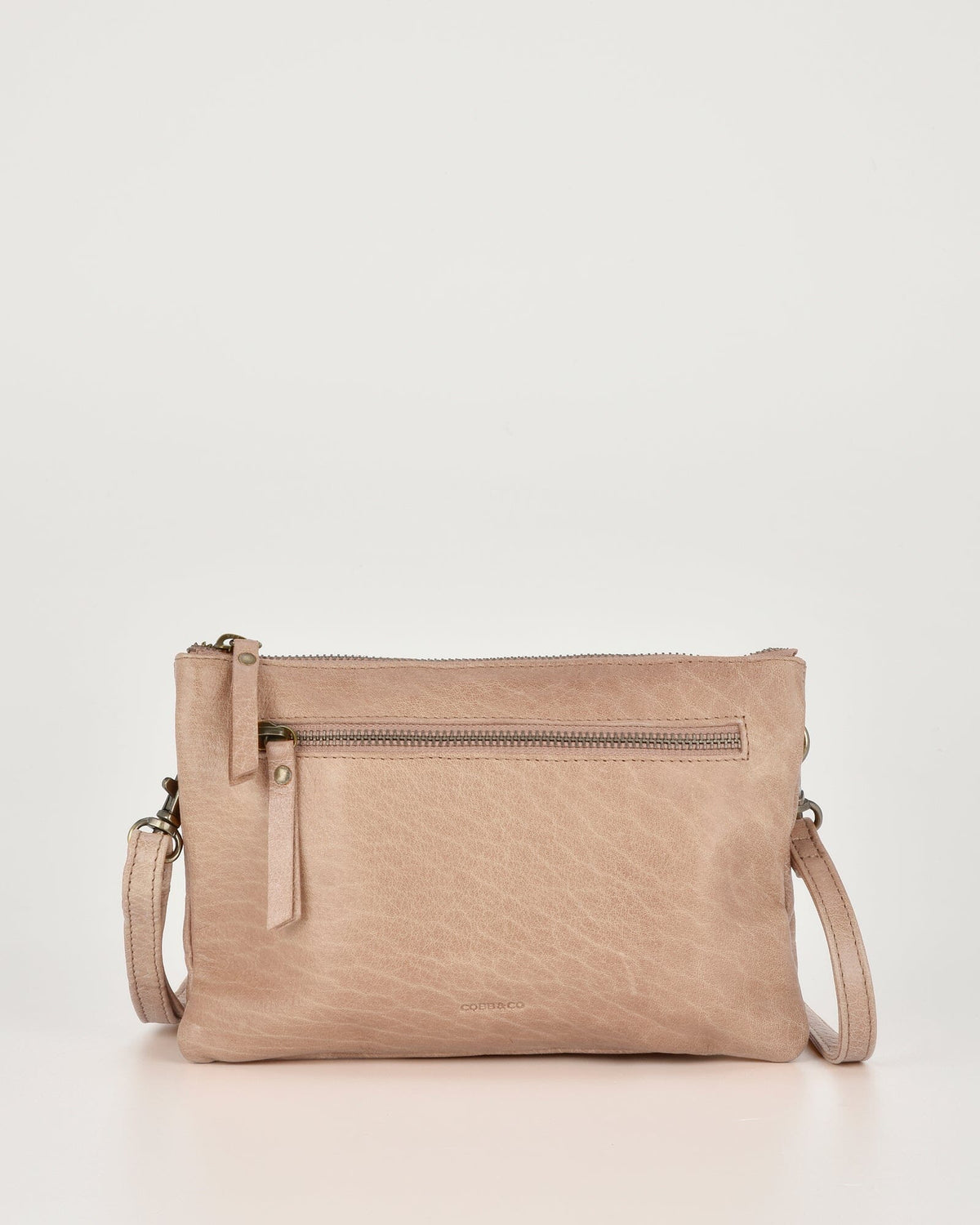 Hervey Leather Double Pouch Crossbody