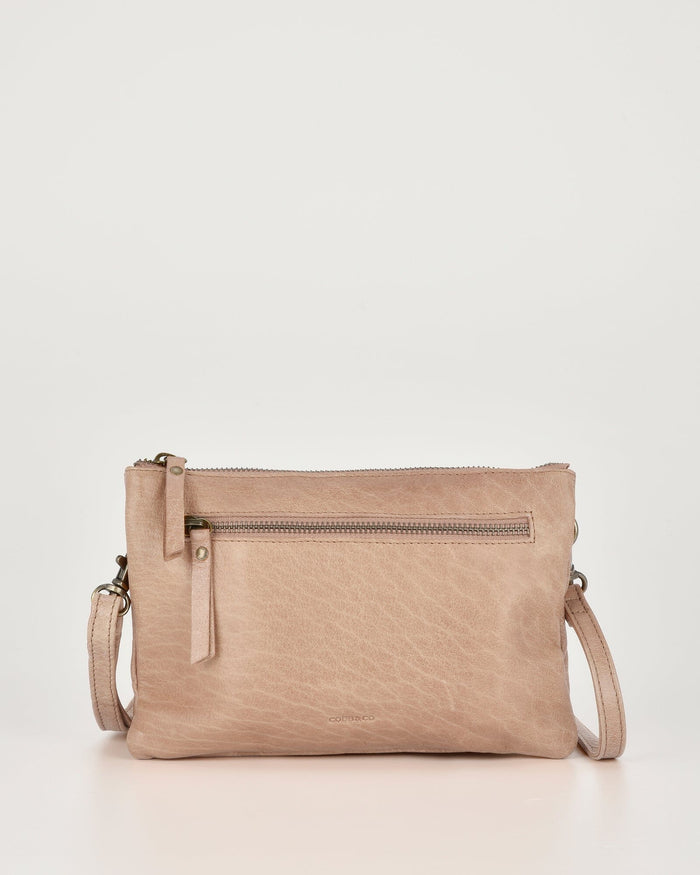 Hervey Leather Double Pouch Crossbody