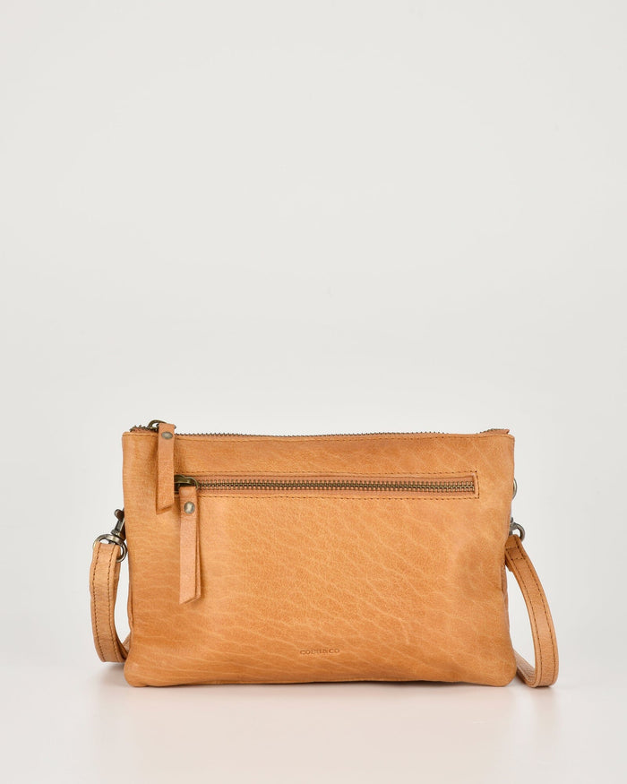 Hervey Leather Double Pouch Crossbody