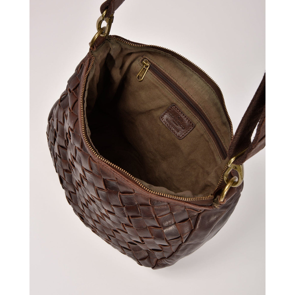 Highgate Plaited Woven Leather Slouch