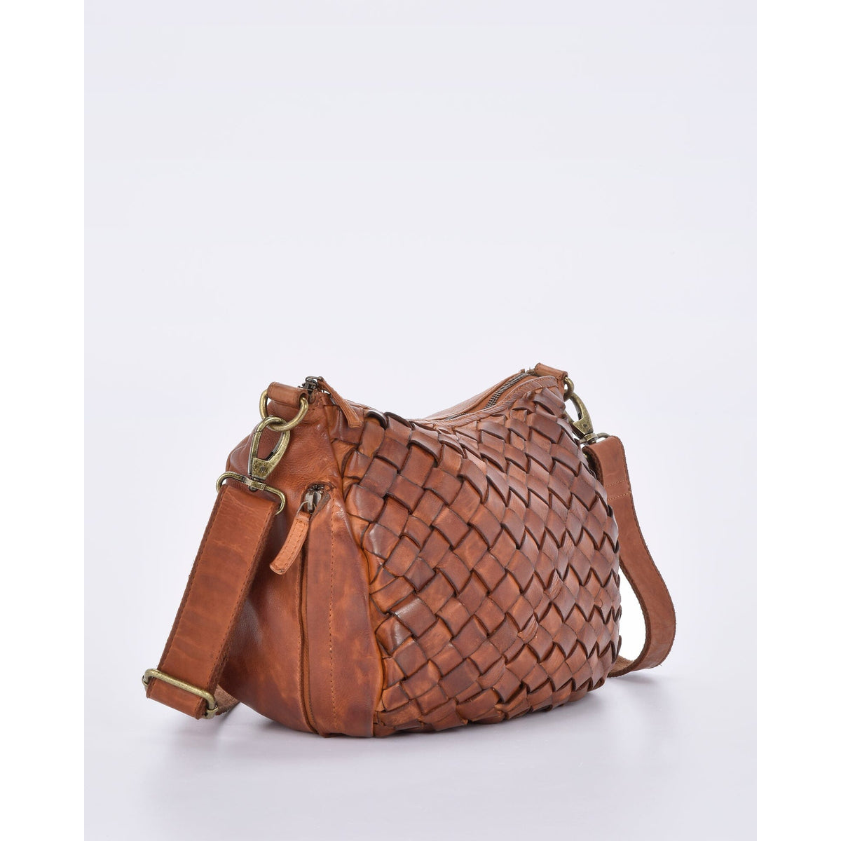 Highgate Plaited Woven Leather Slouch