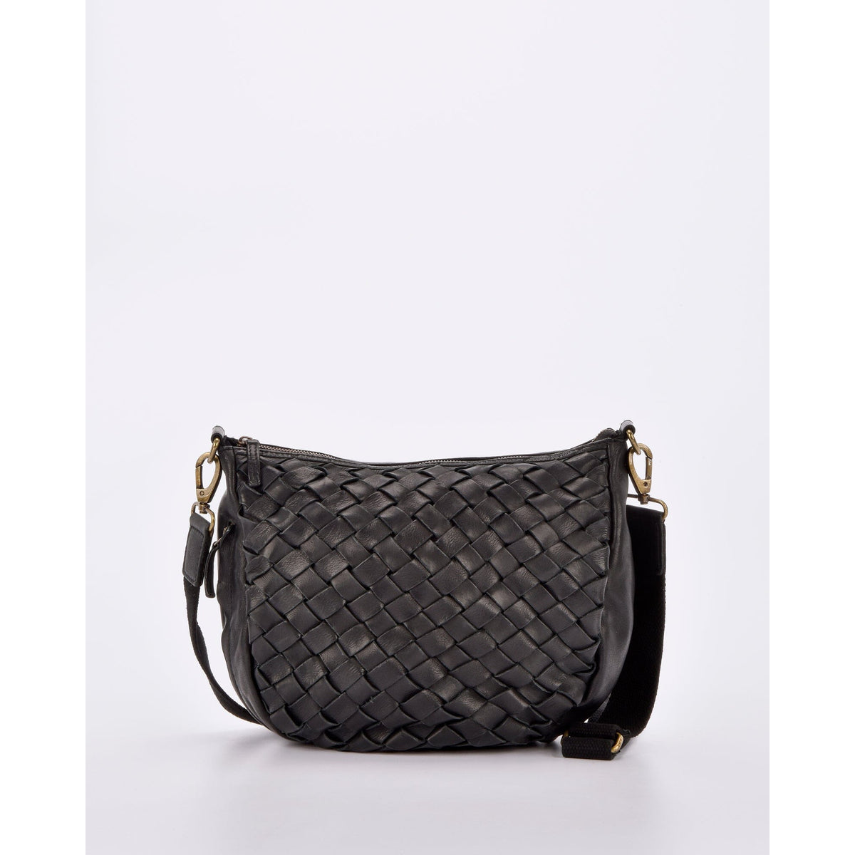Highgate Plaited Woven Leather Slouch