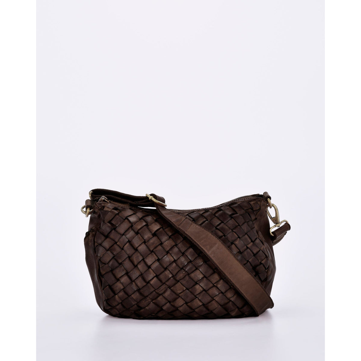 Highgate Plaited Woven Leather Slouch
