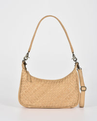 Hughes Woven Leather Shoulder Bag