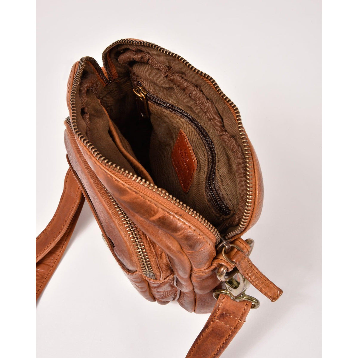 Jolimont Washed Leather Crossbody Bag