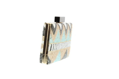 Leila Sequin Box Clutch