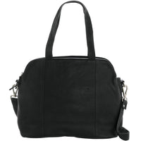 Michella Soft Leather Tri Compartment Handbag
