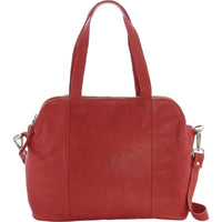 Michella Soft Leather Tri Compartment Handbag