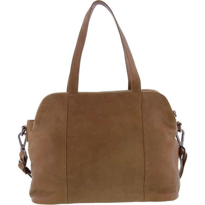 Michella Soft Leather Tri Compartment Handbag