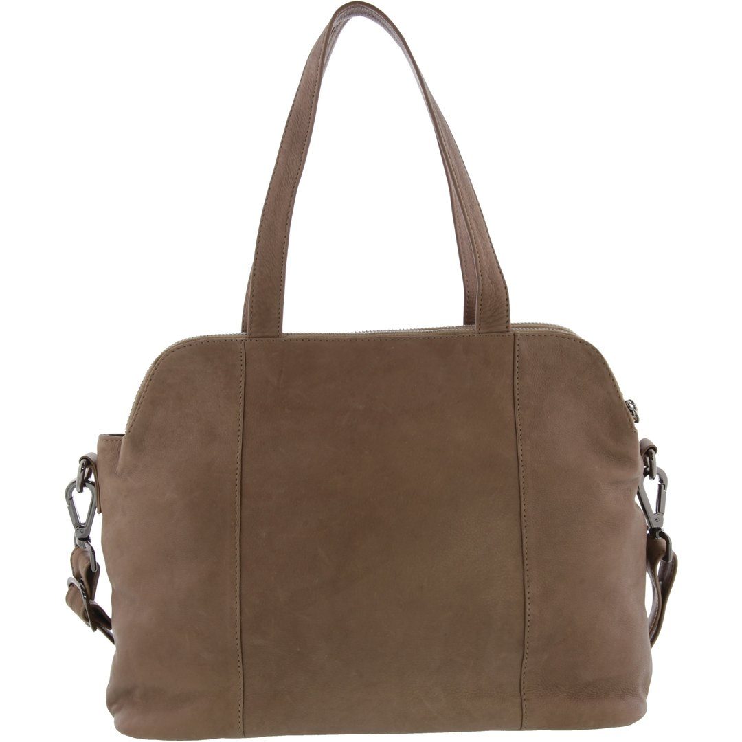 Michella Soft Leather Tri Compartment Handbag
