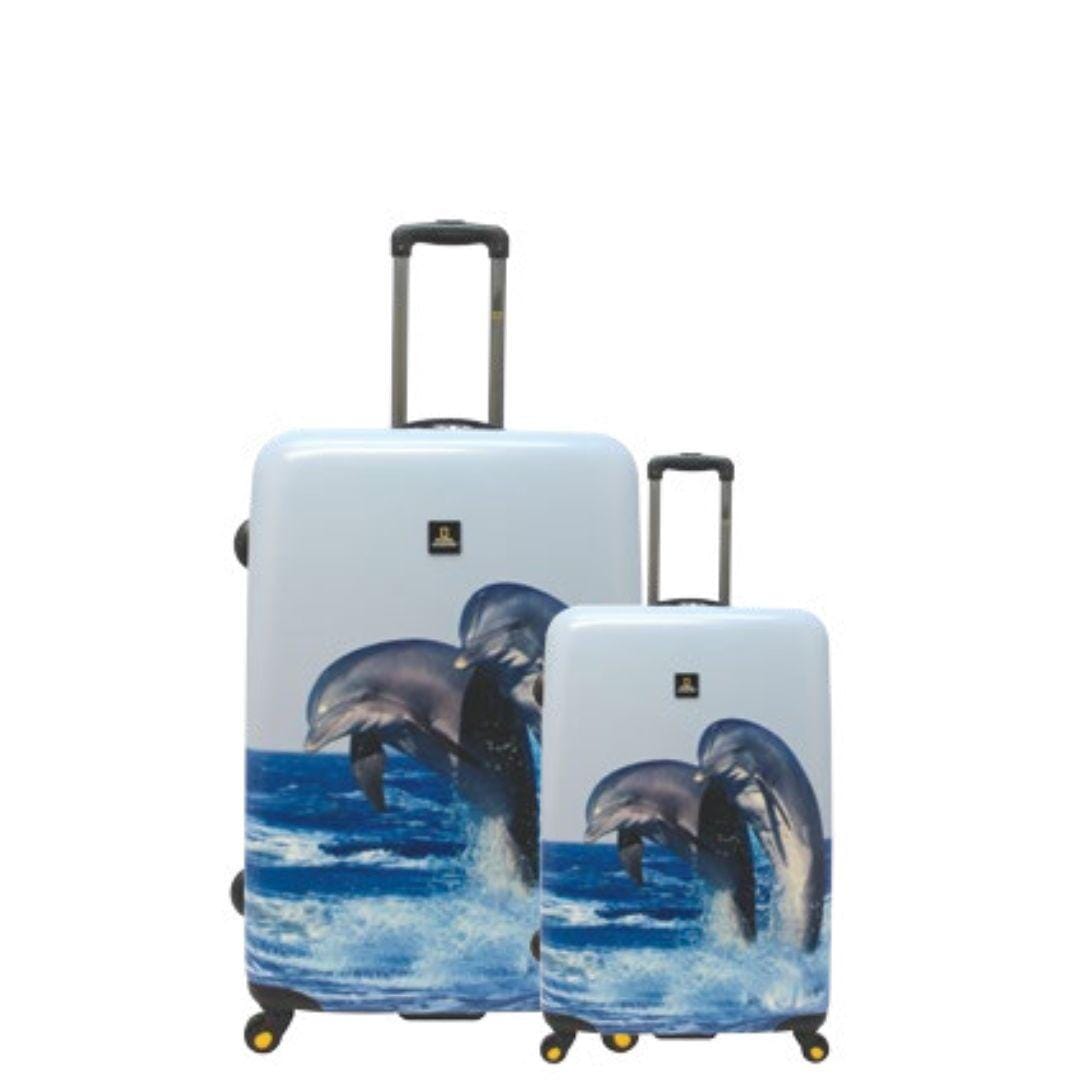 National Geographic Dolphin National Geographic Hard Side Luggage 2 Piece Set