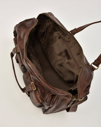 Soho Water Buffalo Leather Overnight Duffel Bag