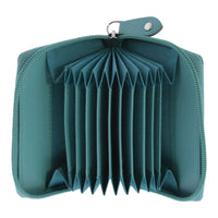 Stretch RFID Safe - Leather Expandable Card Wallet