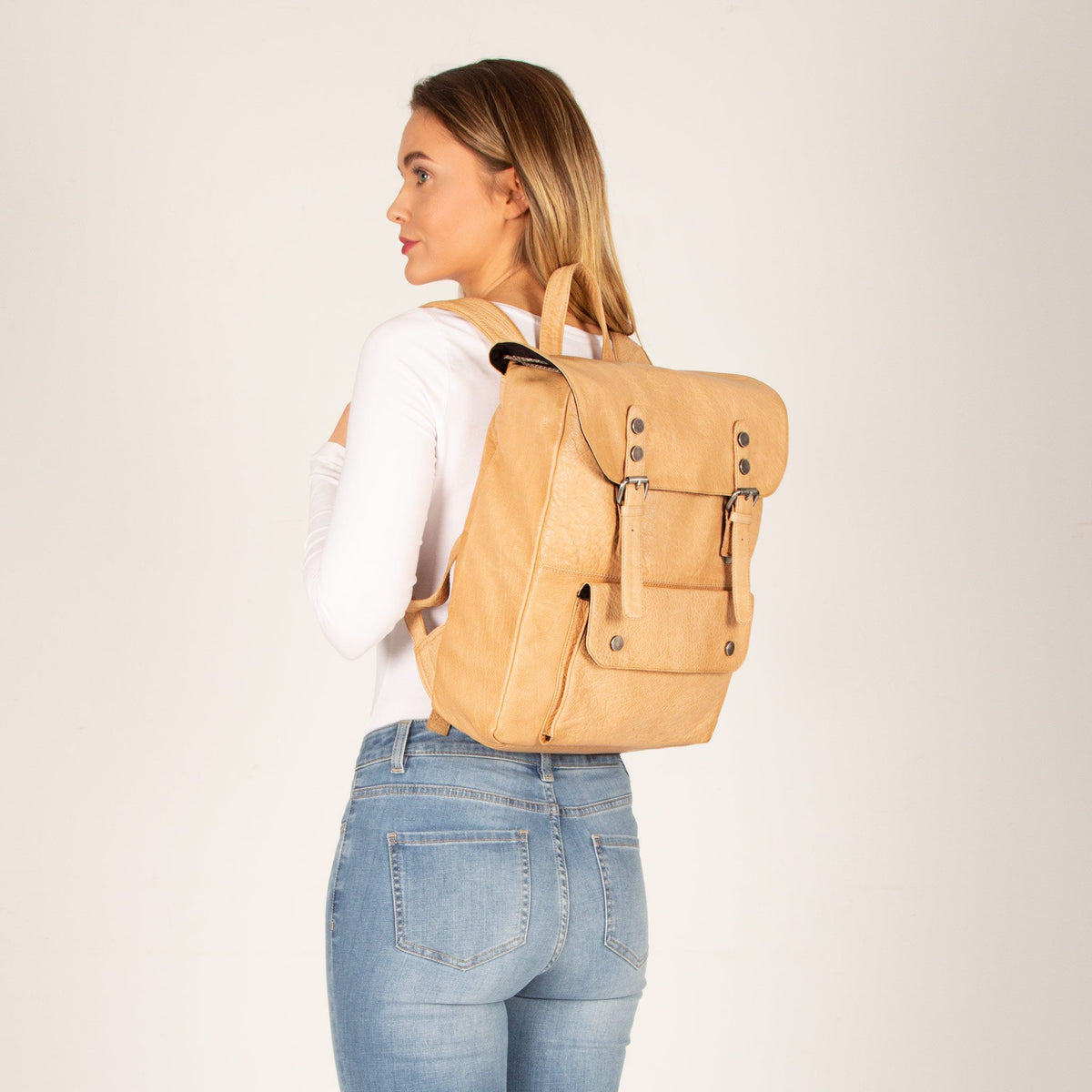 Wentworth Leather Rucksack with Laptop Pocket