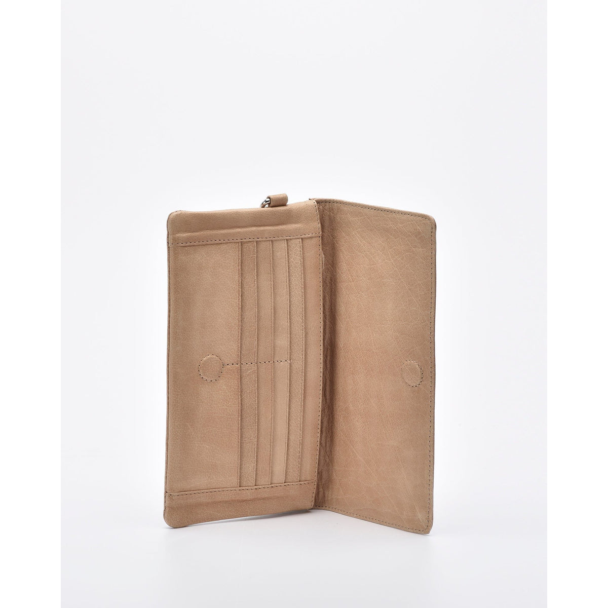 Wodonga Soft Leather Fold Over Wallet With Wristlet