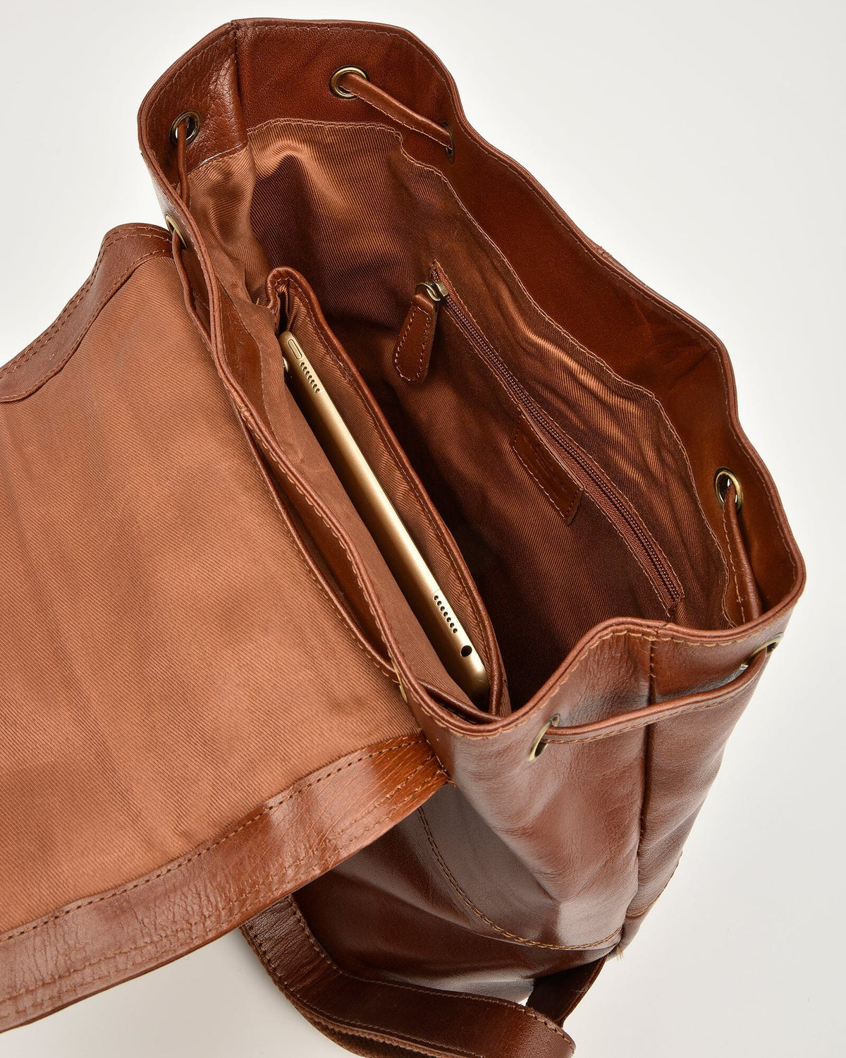 York Large Leather Backpack